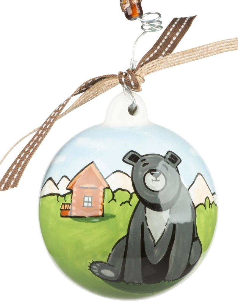 Bear & Cabin Ornament